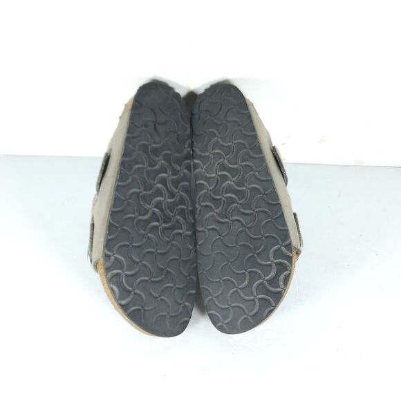 BIRKENSTOCK Women's Arizona Big Buckle US7 EU38 Gray Nubuck Slide Sandals Shoes - Picture 9 of 16